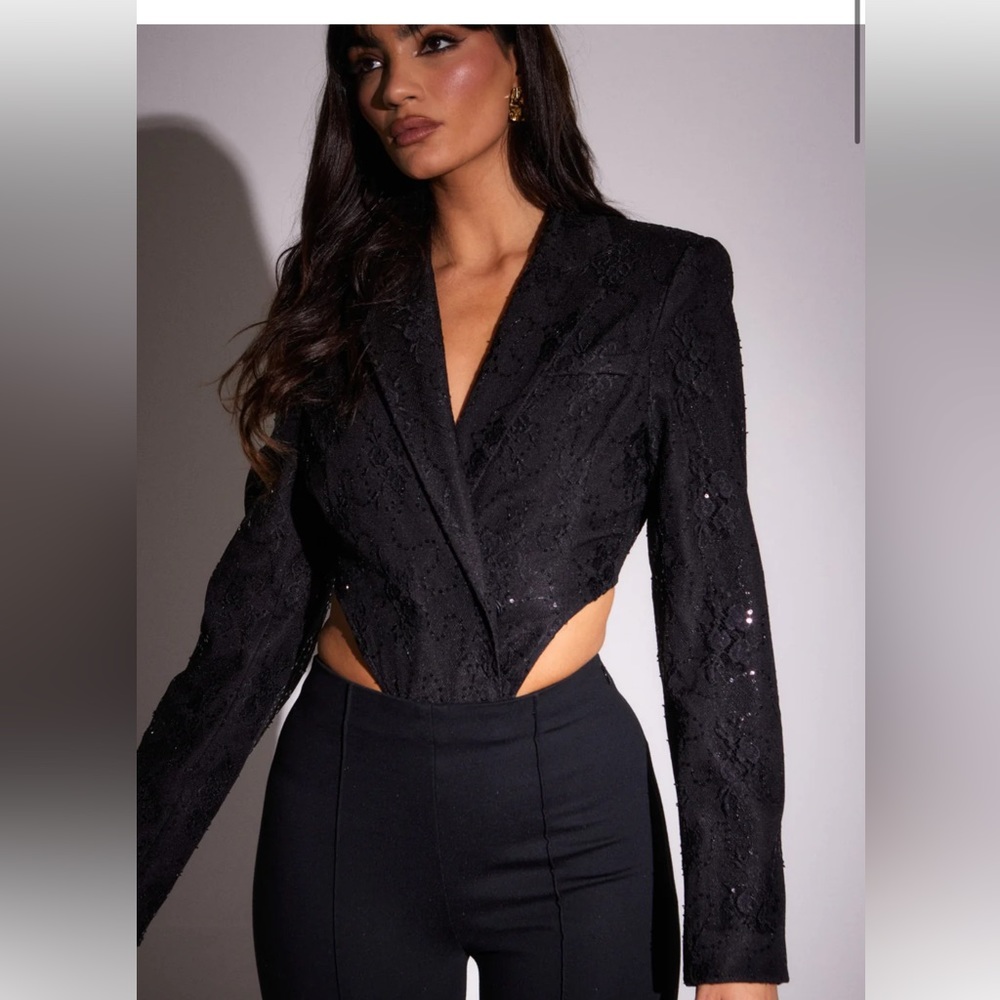 NWT SLA the Label Sofia Blazer Body Suit